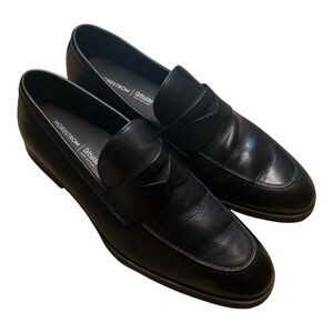 Nordstrom Men’s Edward Ortholite Black Leather Penny Loafer Dress Shoes US 10.5